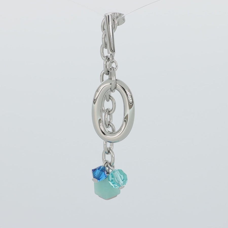 Neptune's Treasure earrings silver blue