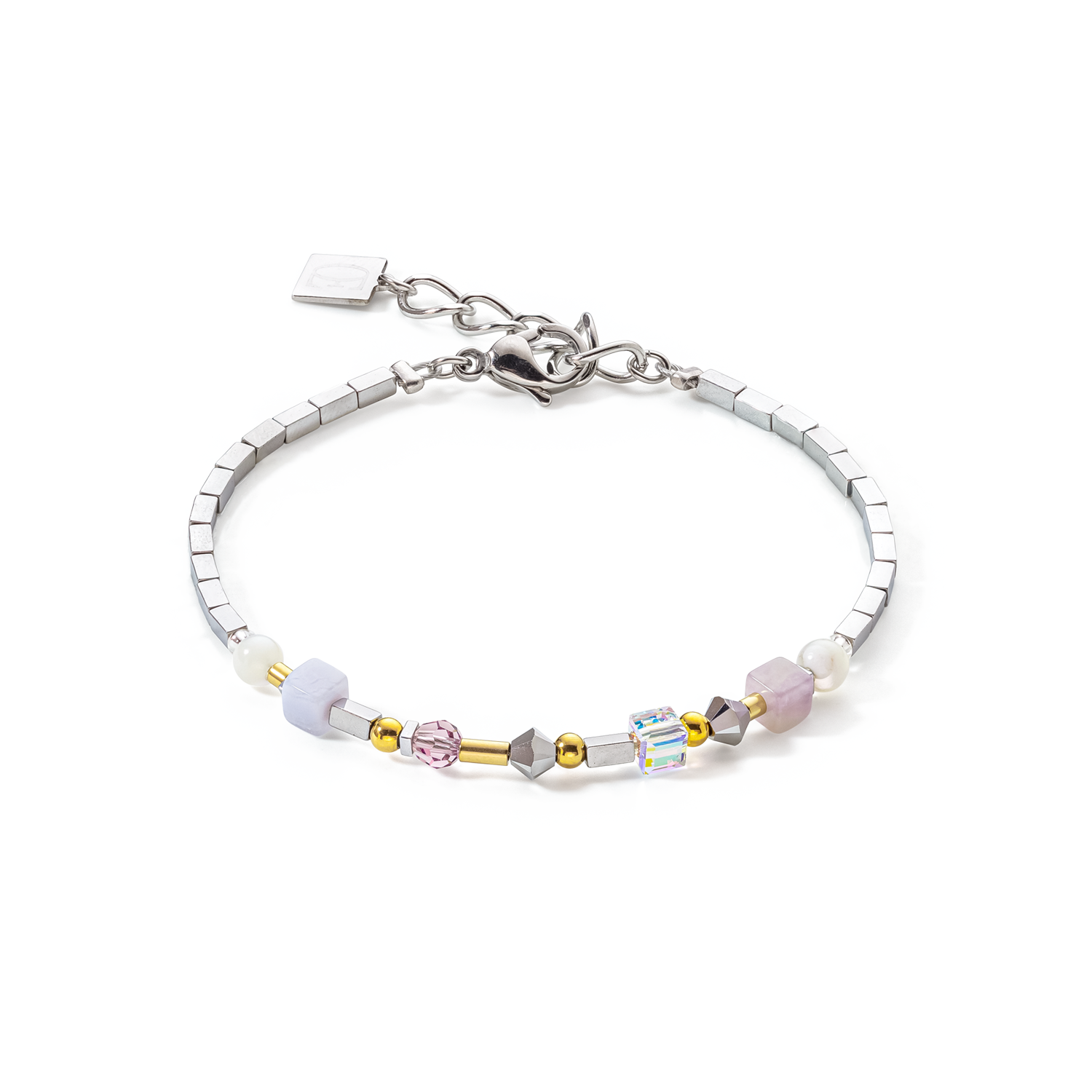 Brilliant Square Precious Bracelet multicolour romantic pastel