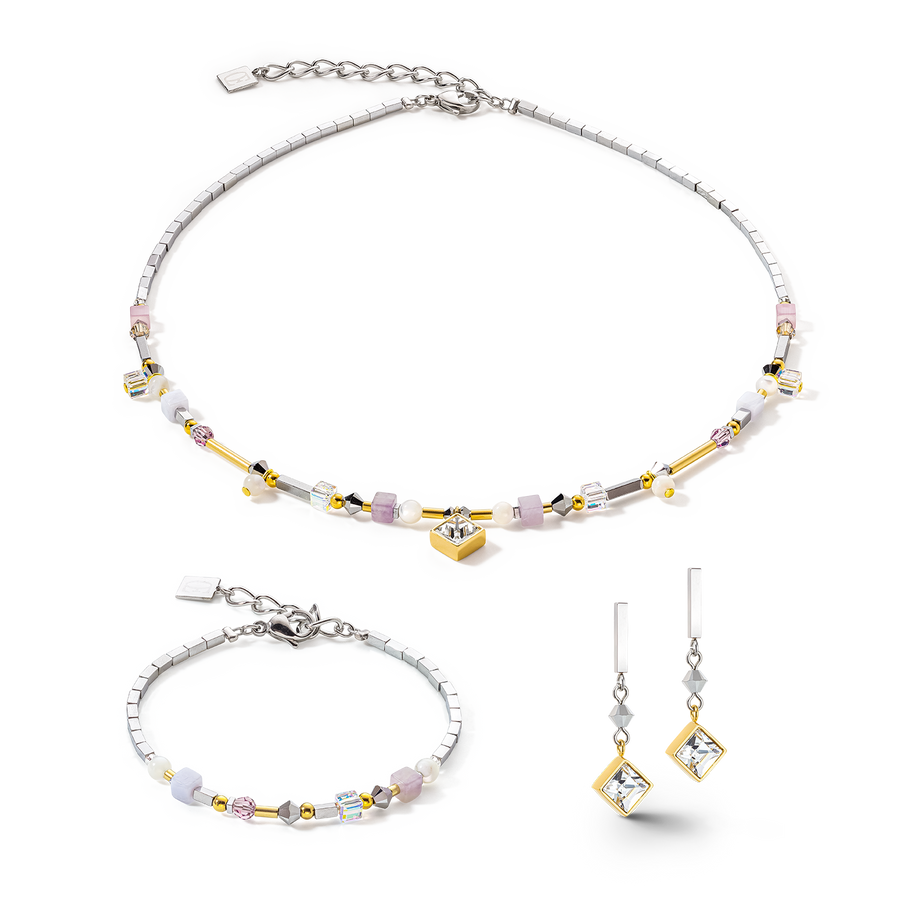 Brilliant Square Precious Bracelet multicolour romantic pastel