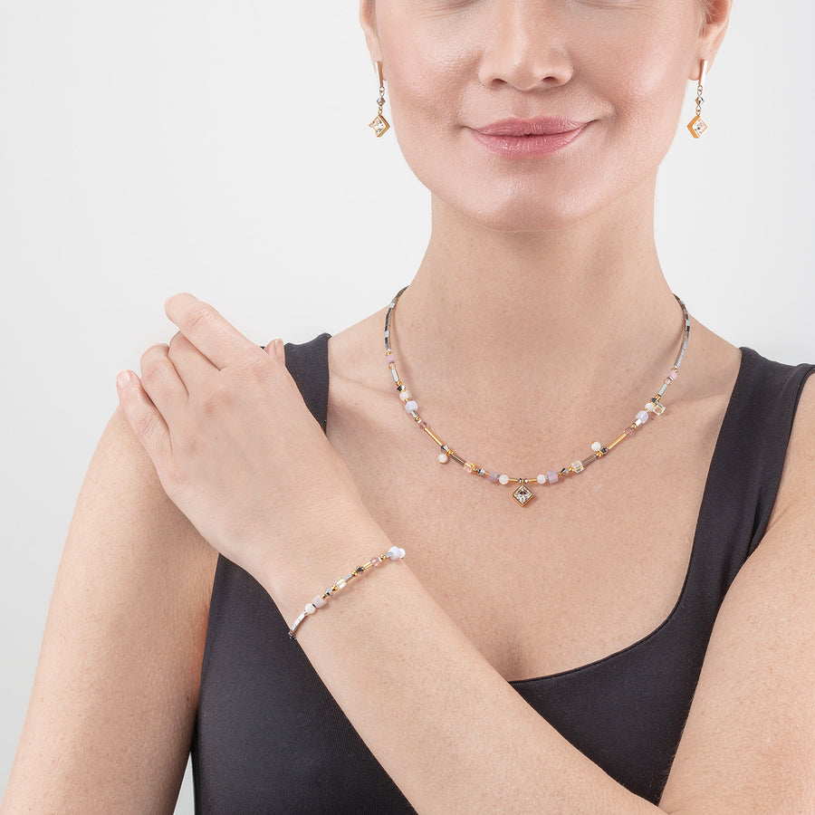 Brilliant Square Precious Bracelet multicolour romantic pastel
