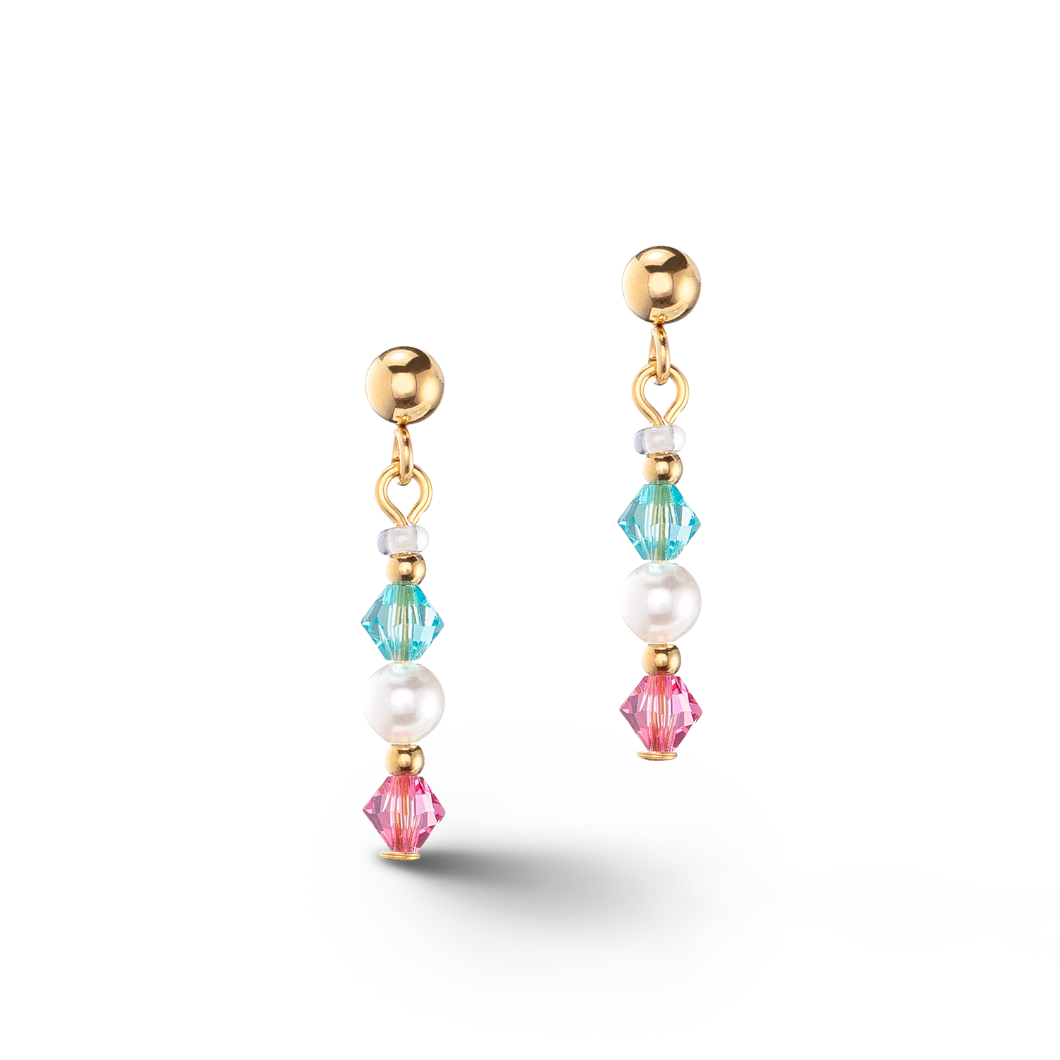 Princess Pearls earrings gold multicolour