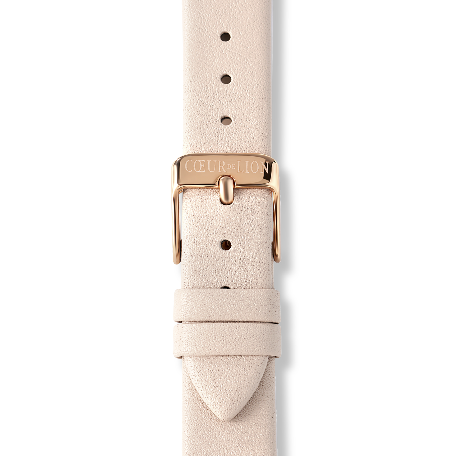 Watch Round Champagne Sunray Bracelet Leather Taupe