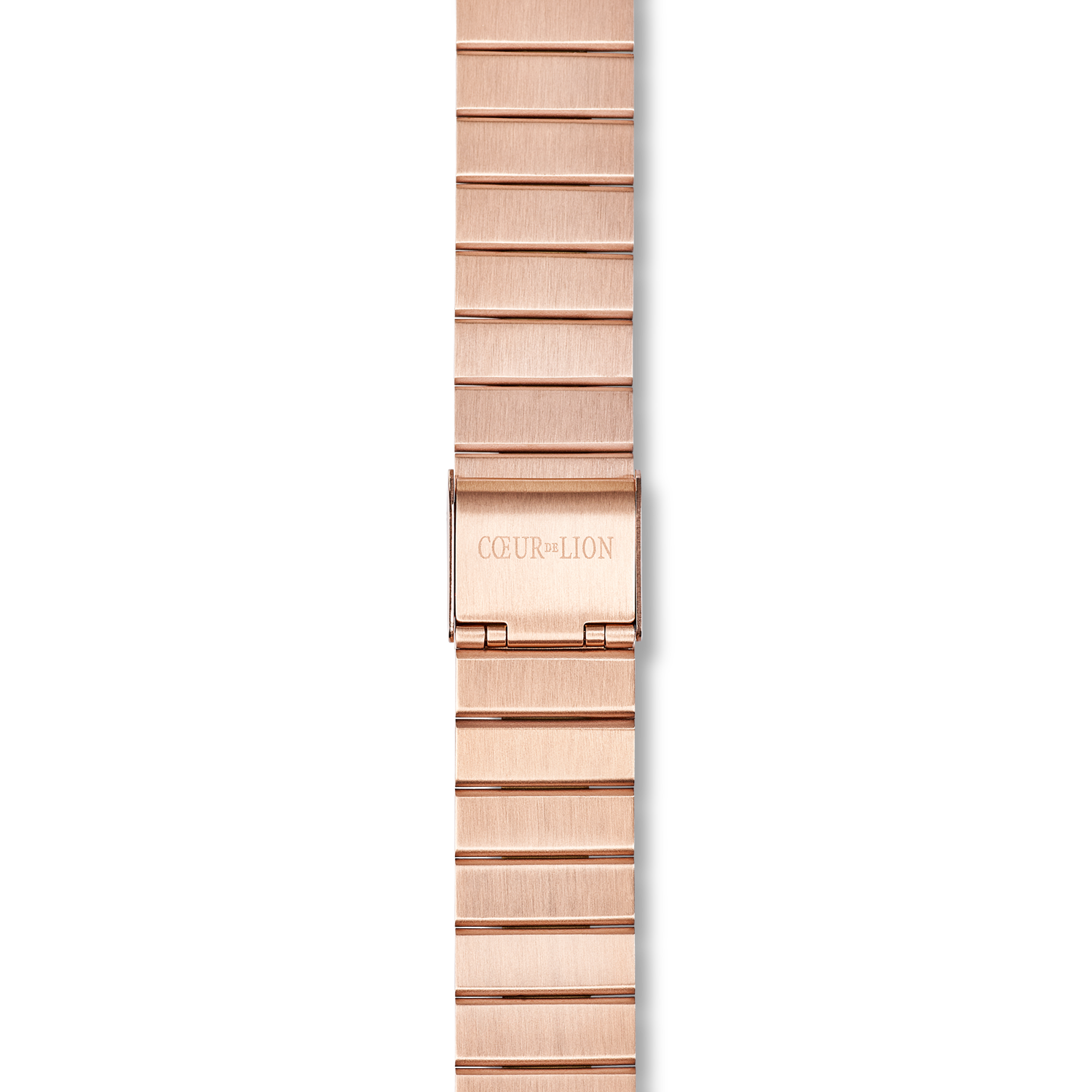 Watch Round Rose Gold Matt Monochrome Stainless Steel Rose Gold