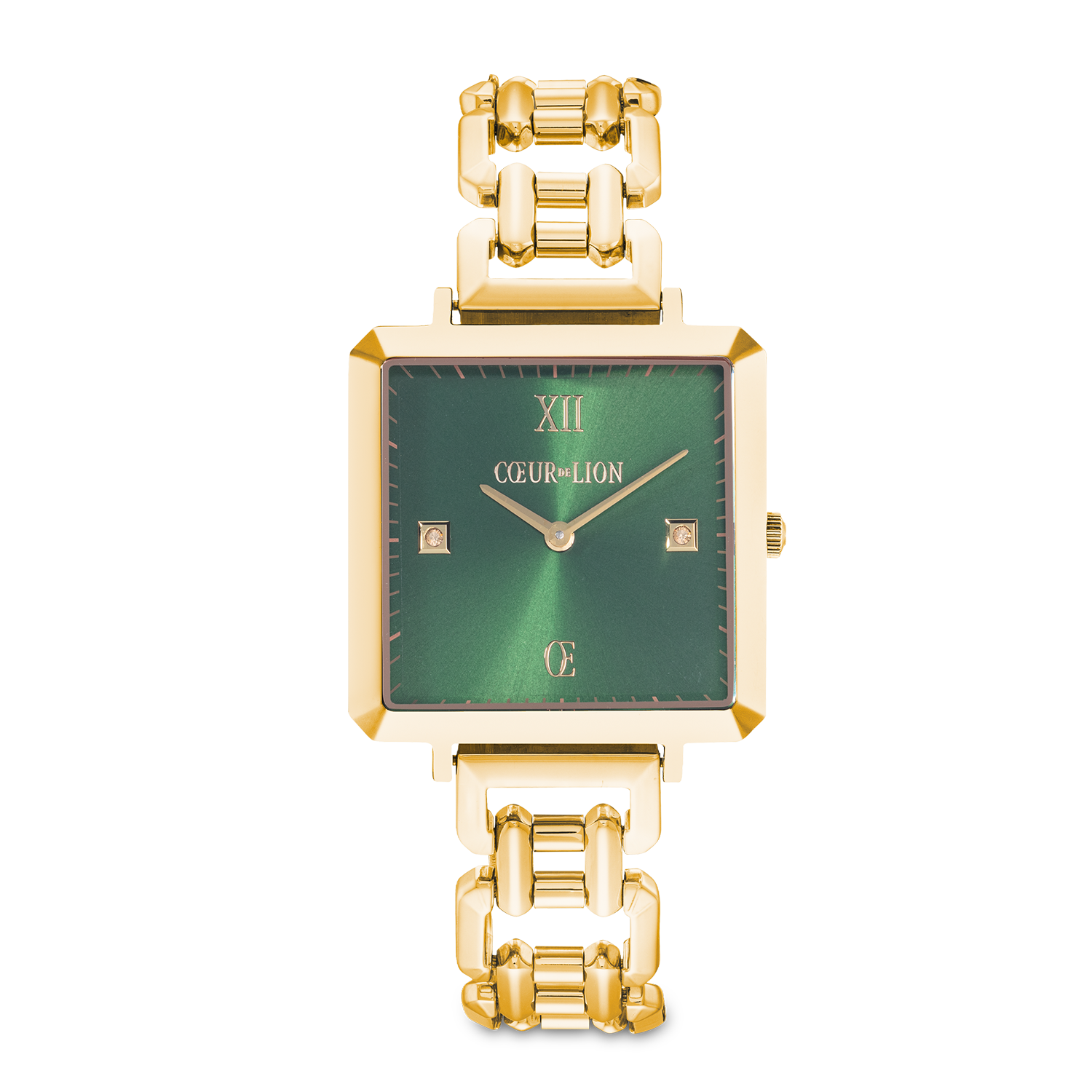 Watch Iconic Cube Statement Glamorous Green gold