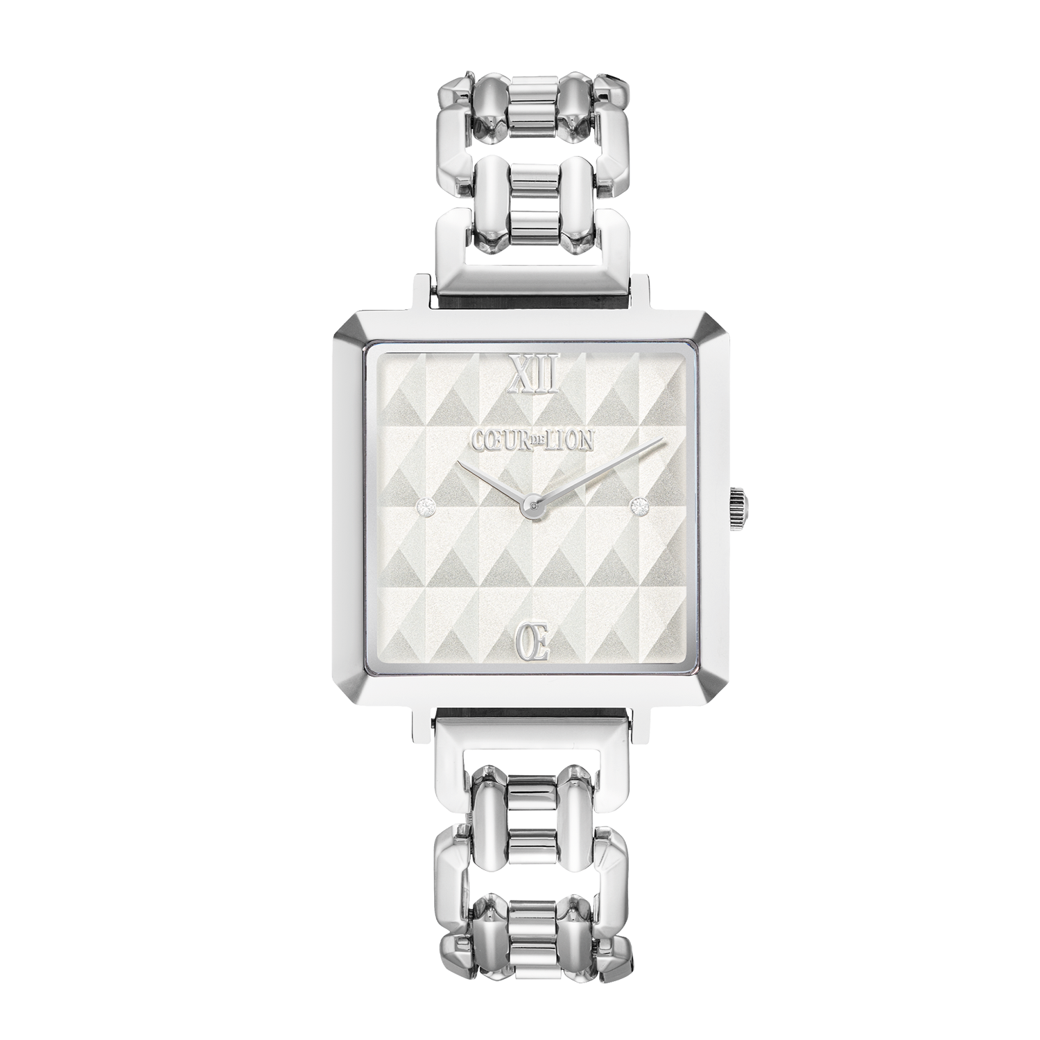 Watch Iconic Cube Spikes Statement Silver