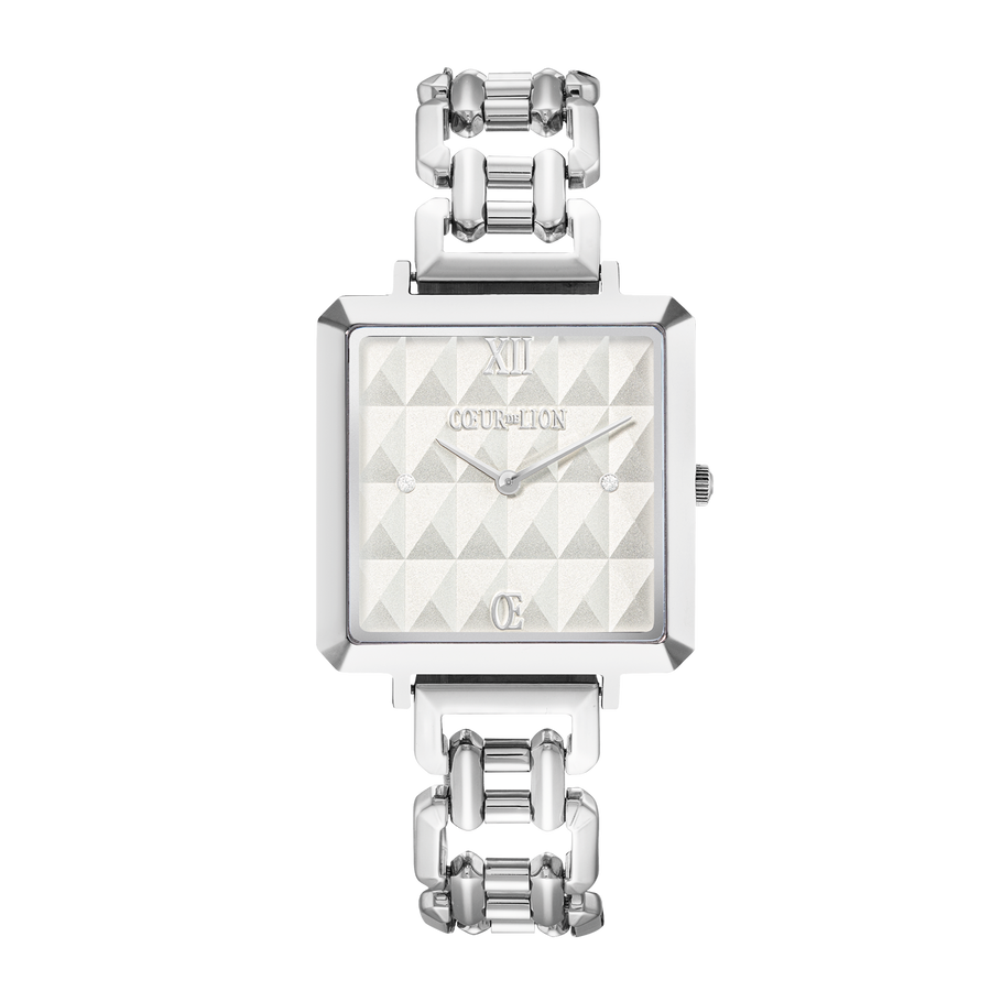 Watch Iconic Cube Spikes Statement Silver