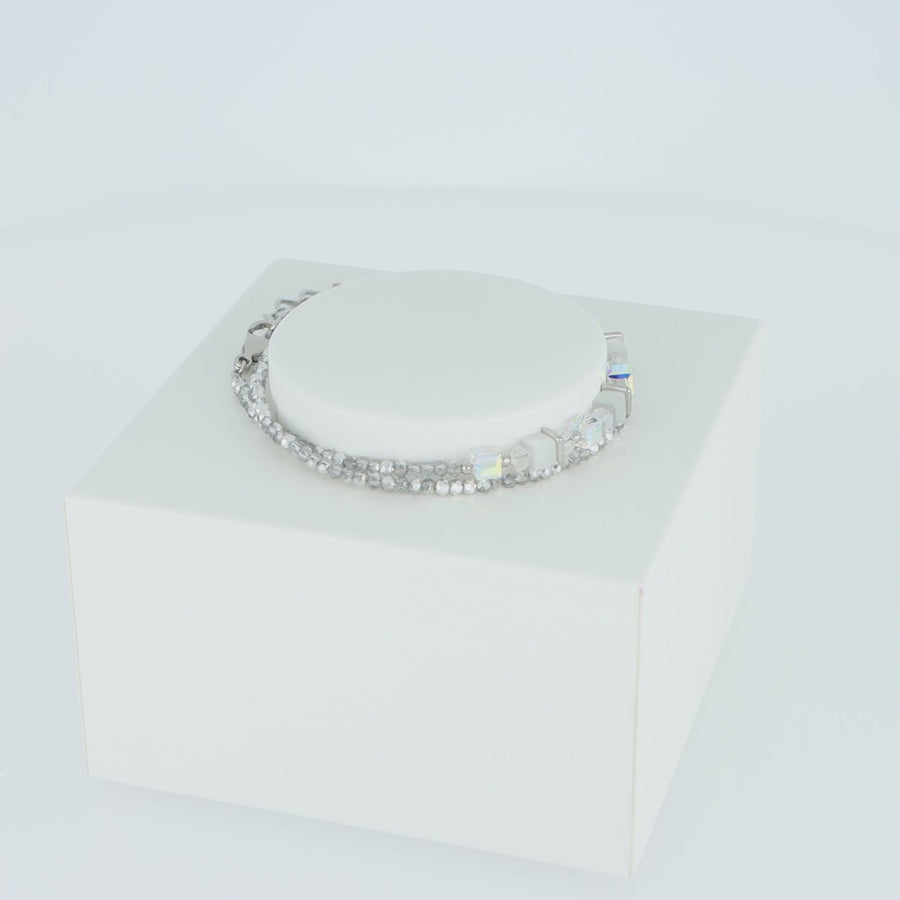 Joyful Colours Wrap bracelet silver white