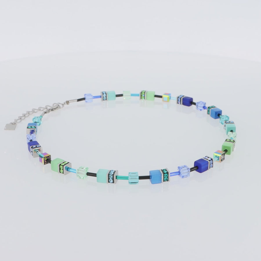 GeoCUBE® Necklace blue-green