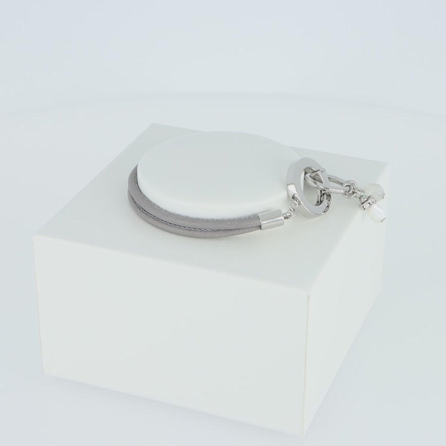 Boho Unity bracelet leather light grey