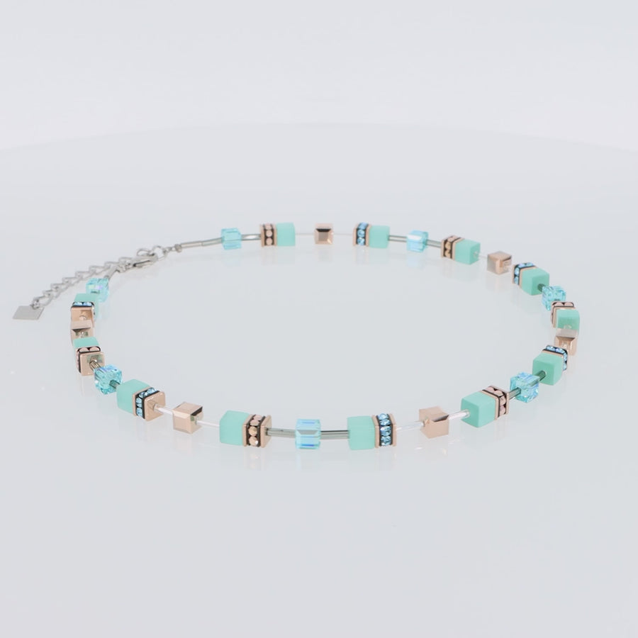 GeoCUBE® Necklace aqua